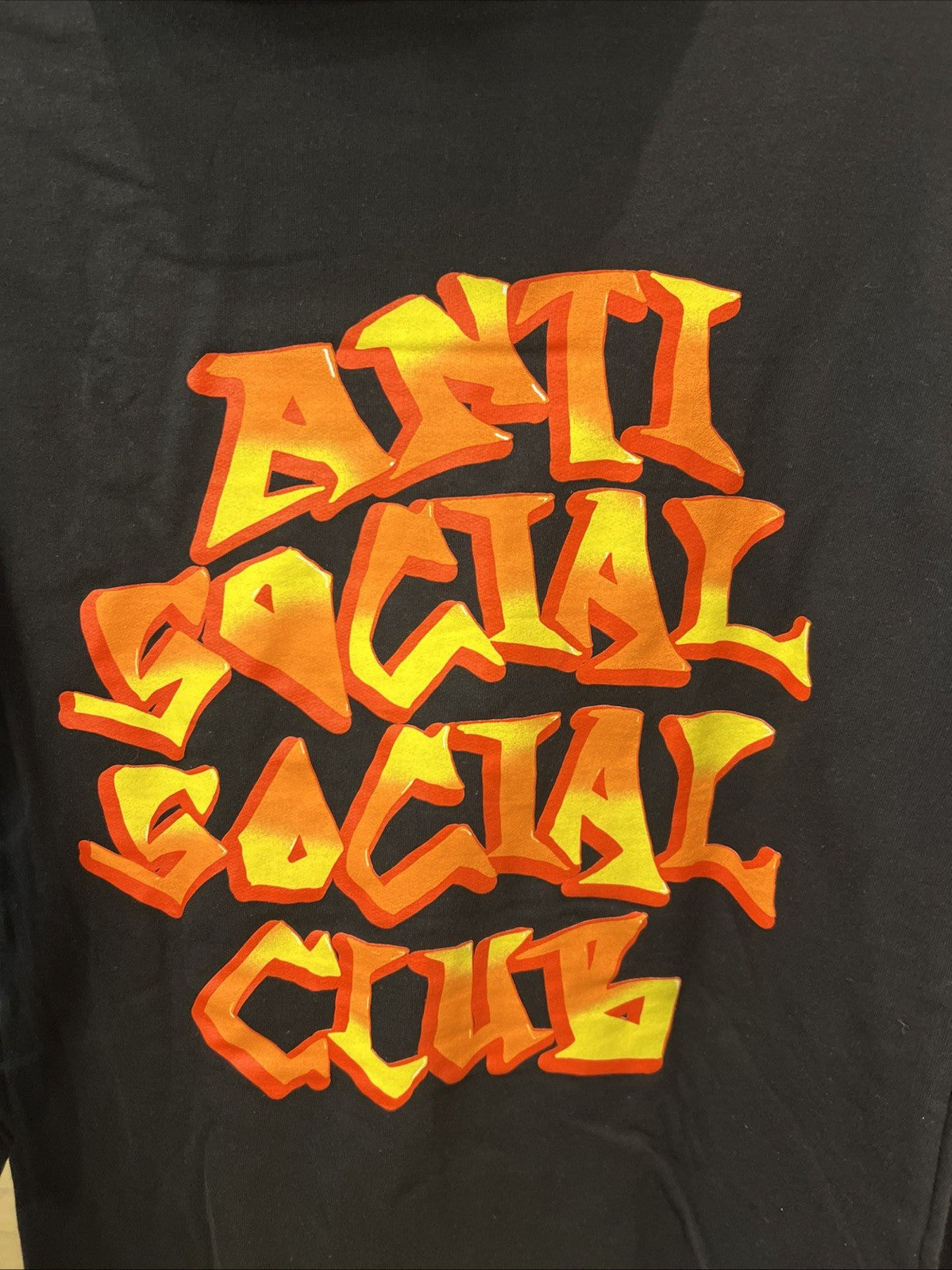 Anti Social Social Club Low Brow Hoodie Black Sz S
