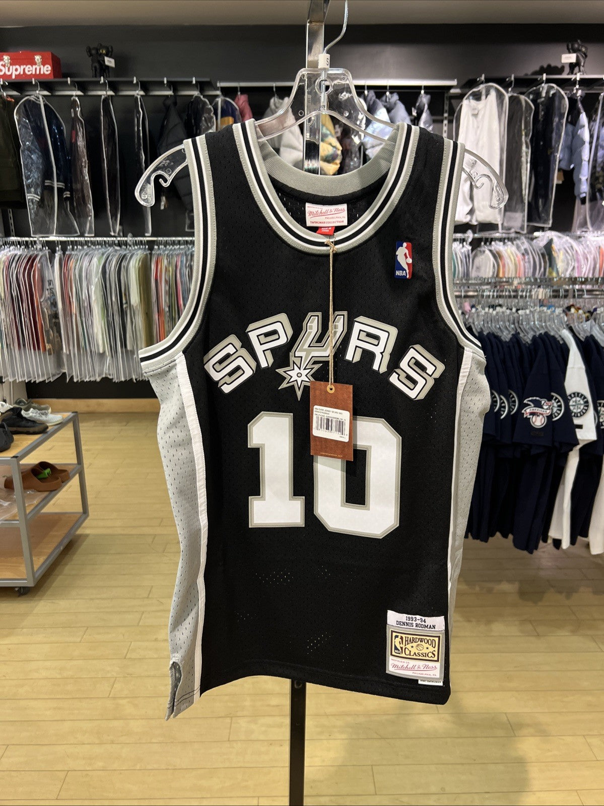 San Antonio Spurs Dennis Rodman Mitchell & Ness NBA Jersey Sz S