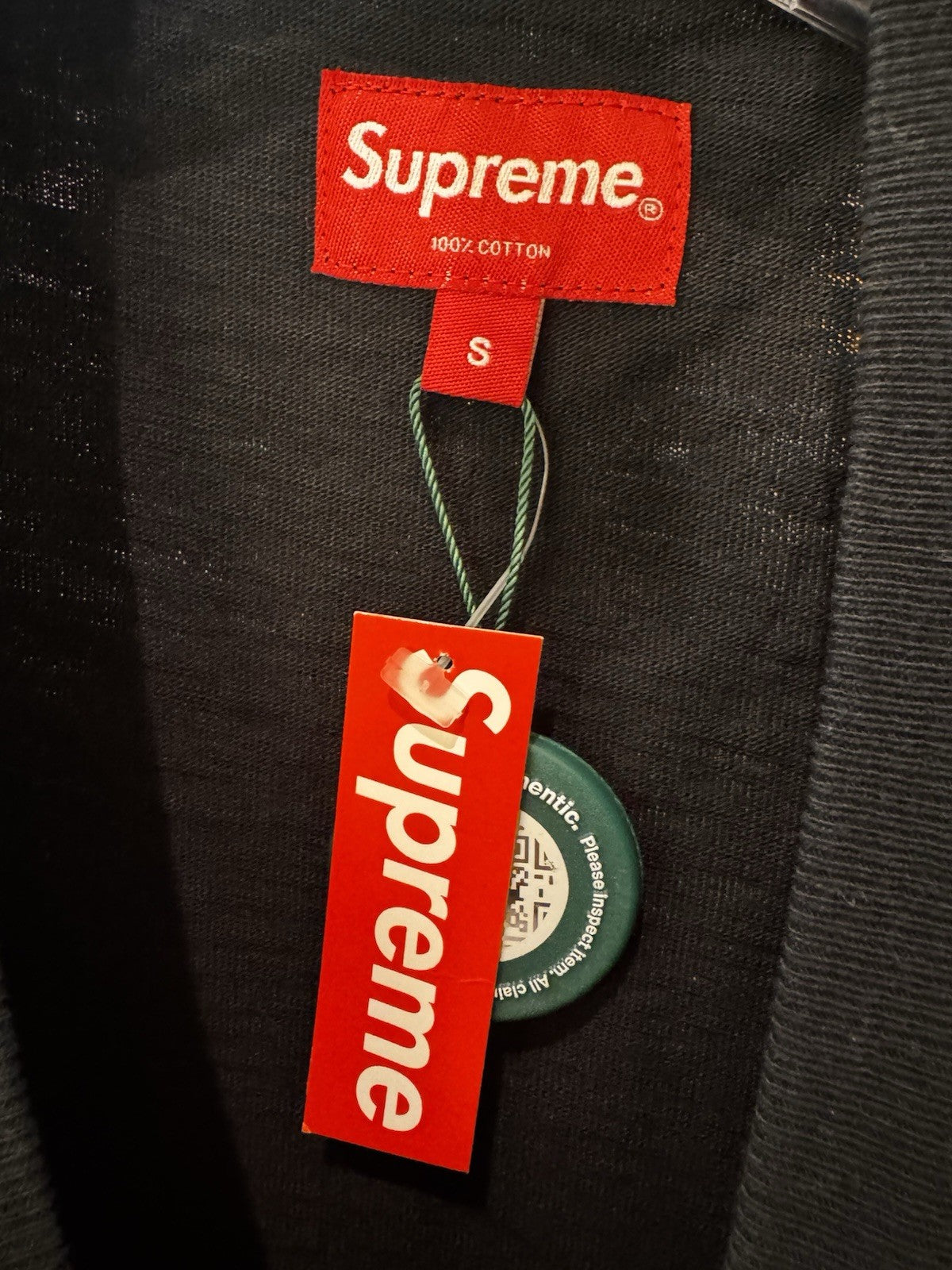 Supreme S/S Pocket Tee Black Size Small