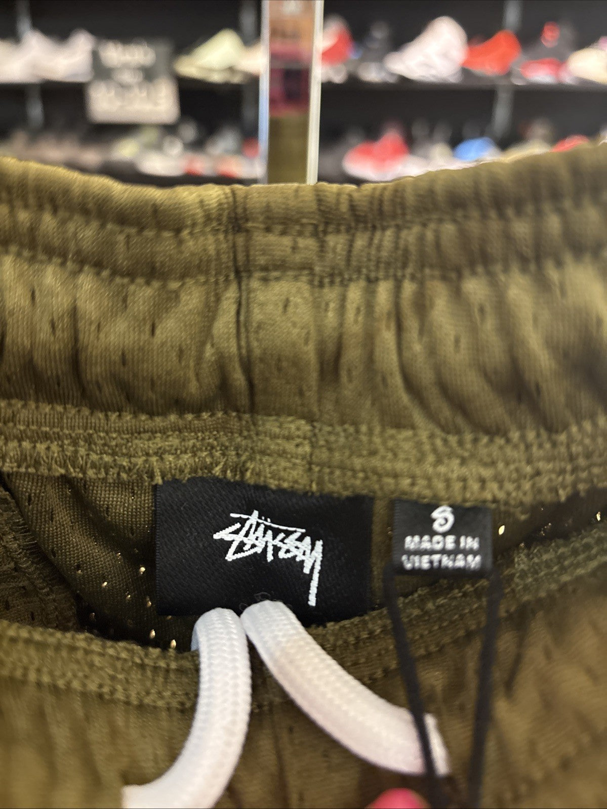 Stussy Mesh Short Basic Olive Size Small