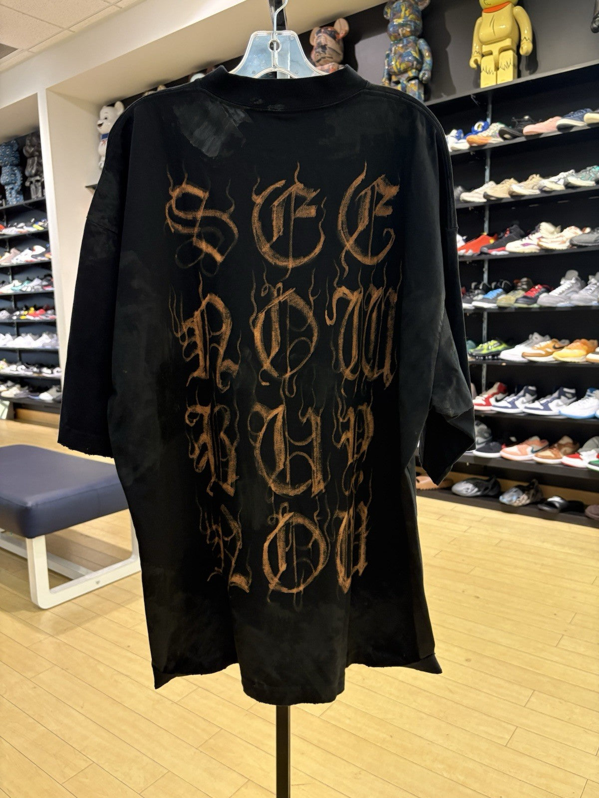 Balenciaga Heavy Metal Large Fit T-shirt in Black Faded Black size XS