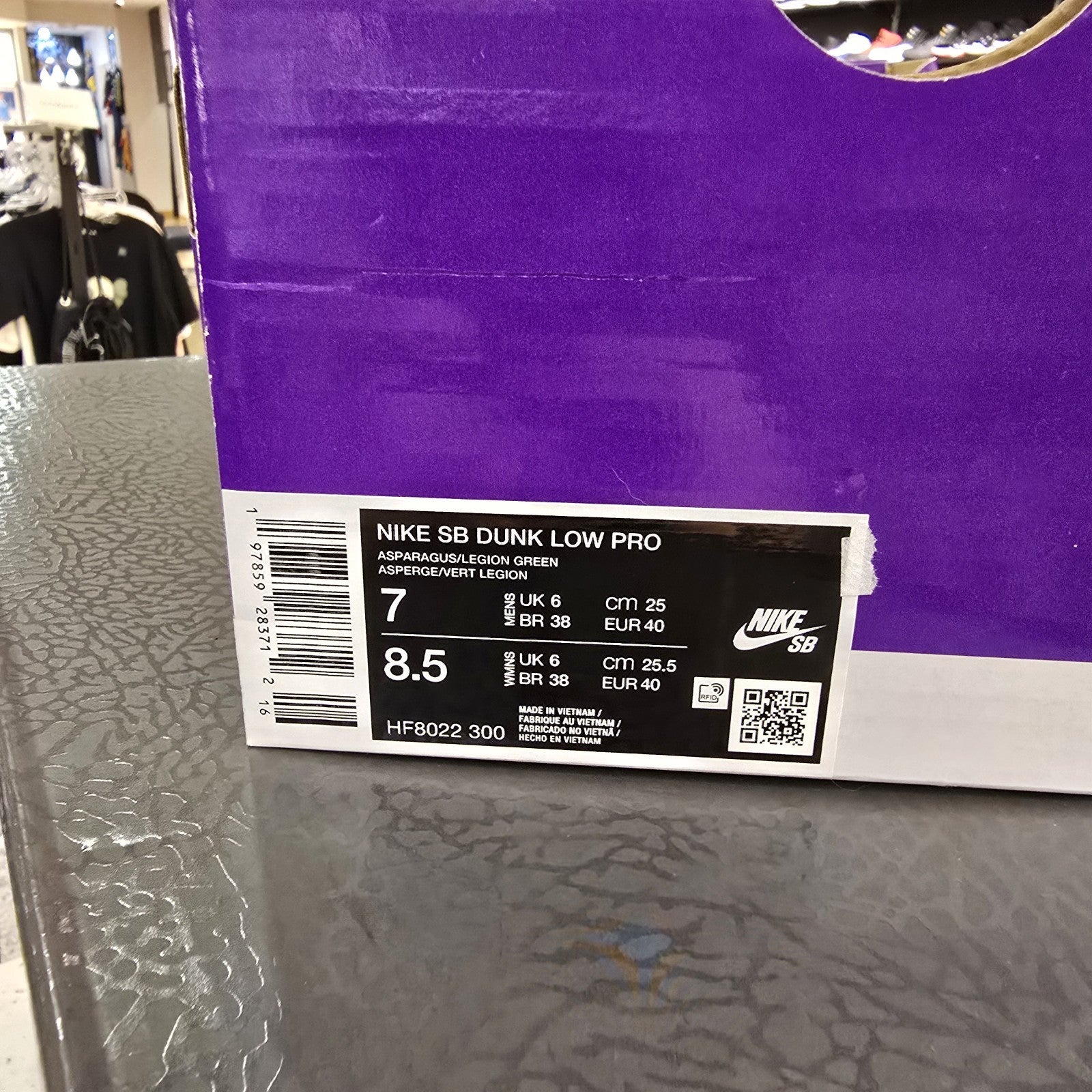 Size 7 - Yuto Horigome x Nike Dunk SB Low Matcha