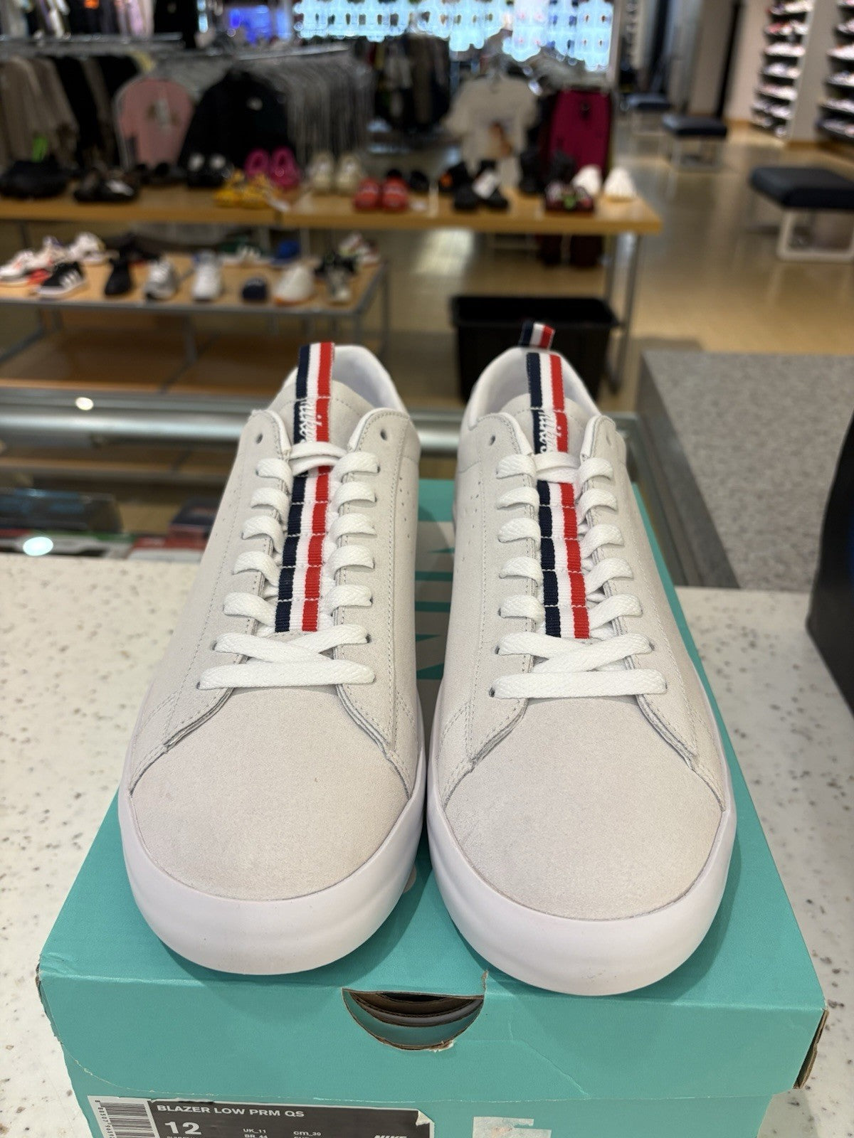 Nike SB Blazer Low Call Me 917 Summit White Size 12 DEFECT