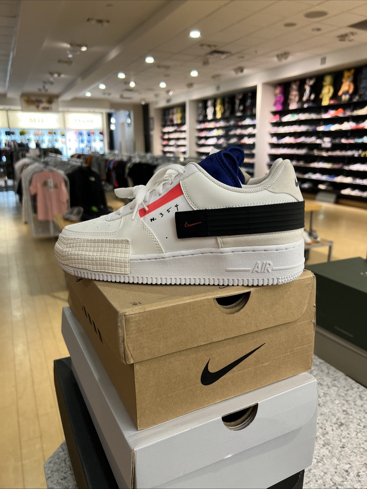 Nike Air Force 1 Type GS White Youth Size 7Y DEFECT