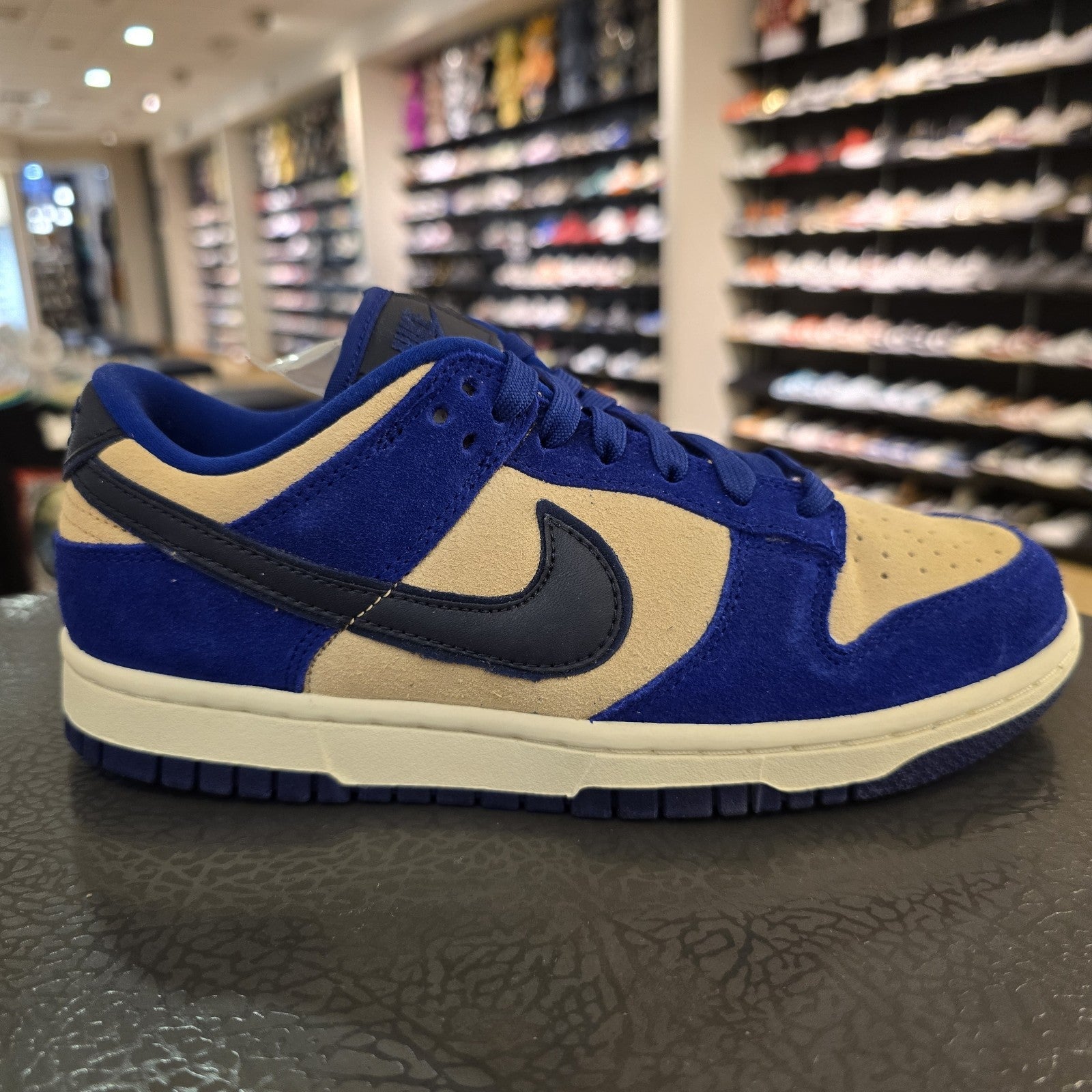Size 6.5 - Nike Dunk LX Low Blue Suede W