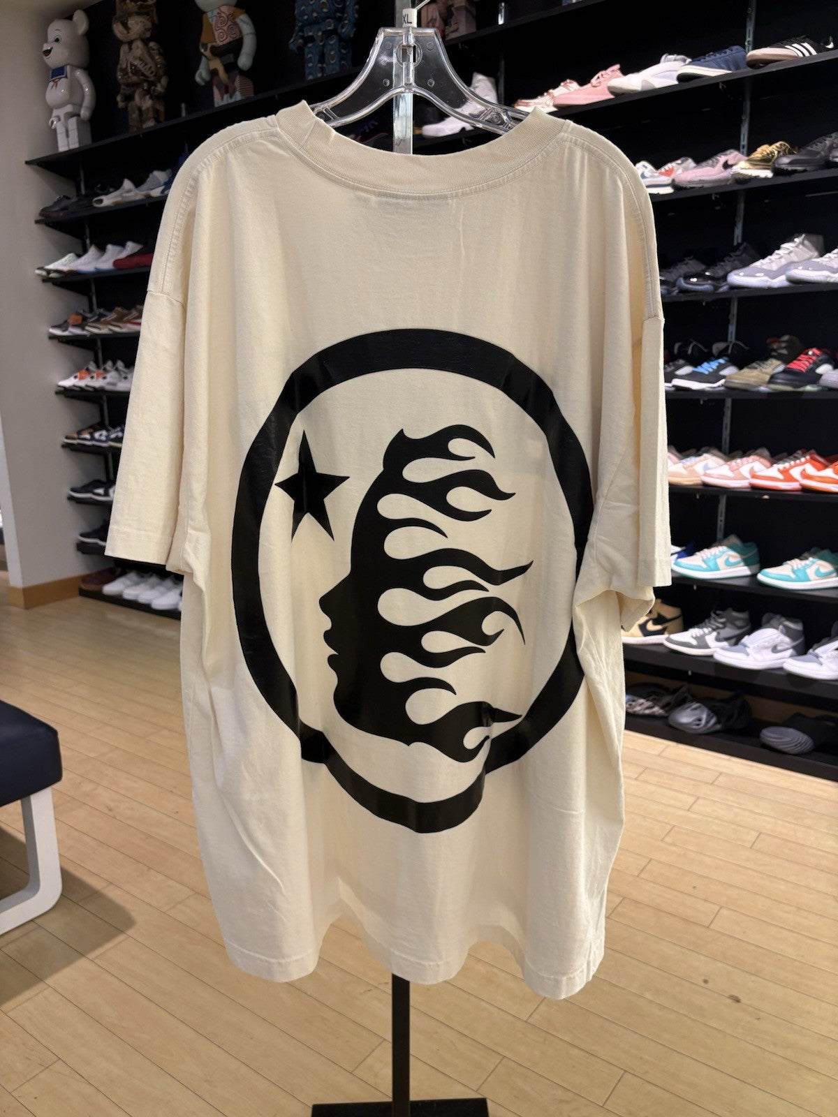 Hellstar Classic T-shirt White/Black (Gel Print) Size XXL