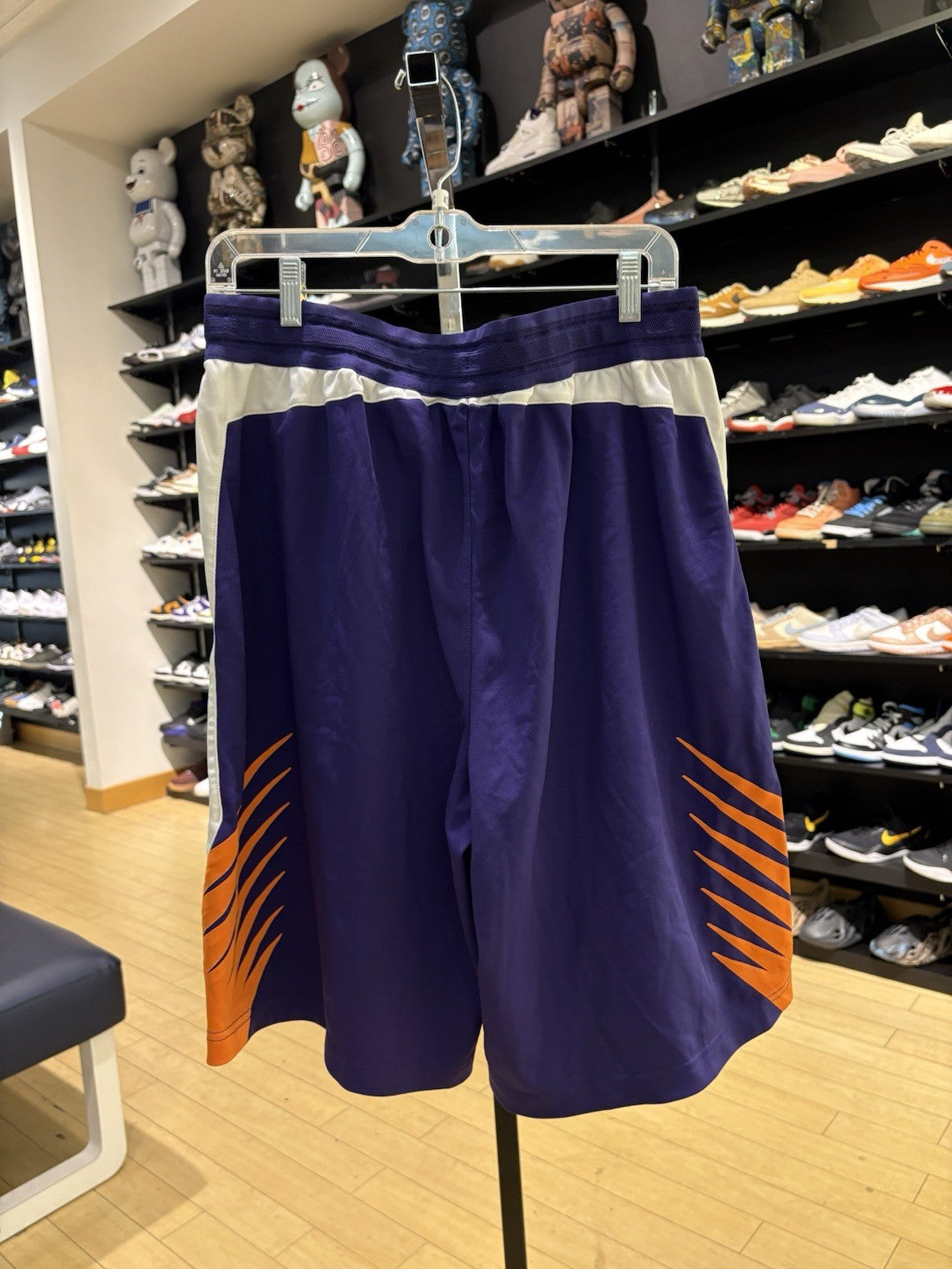 Nike NBA Phoenix Suns Icon Edition Swingman Shorts Court Pourple/Orange/White