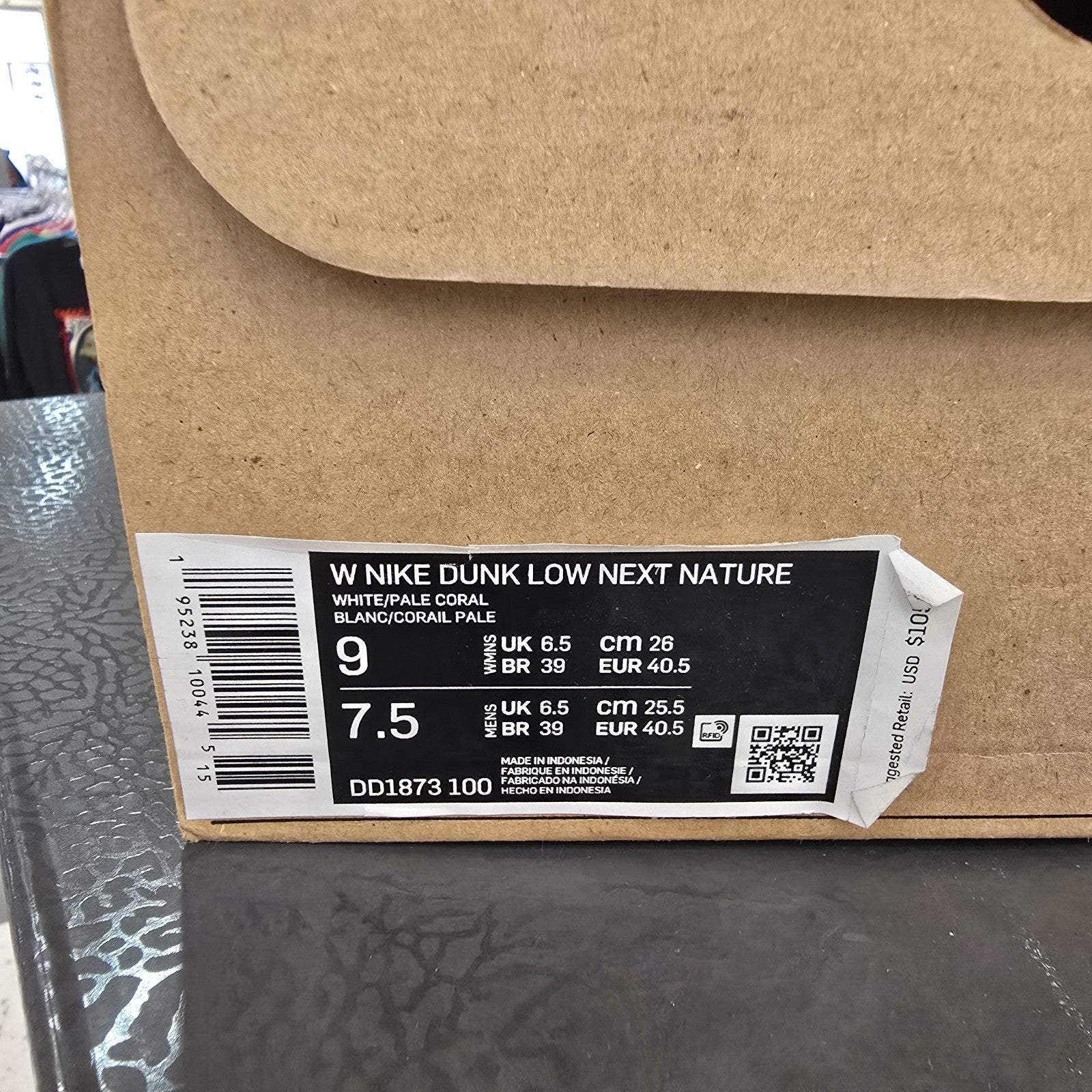 Size 9 - Nike Dunk Next Nature Low Pale Coral Women's