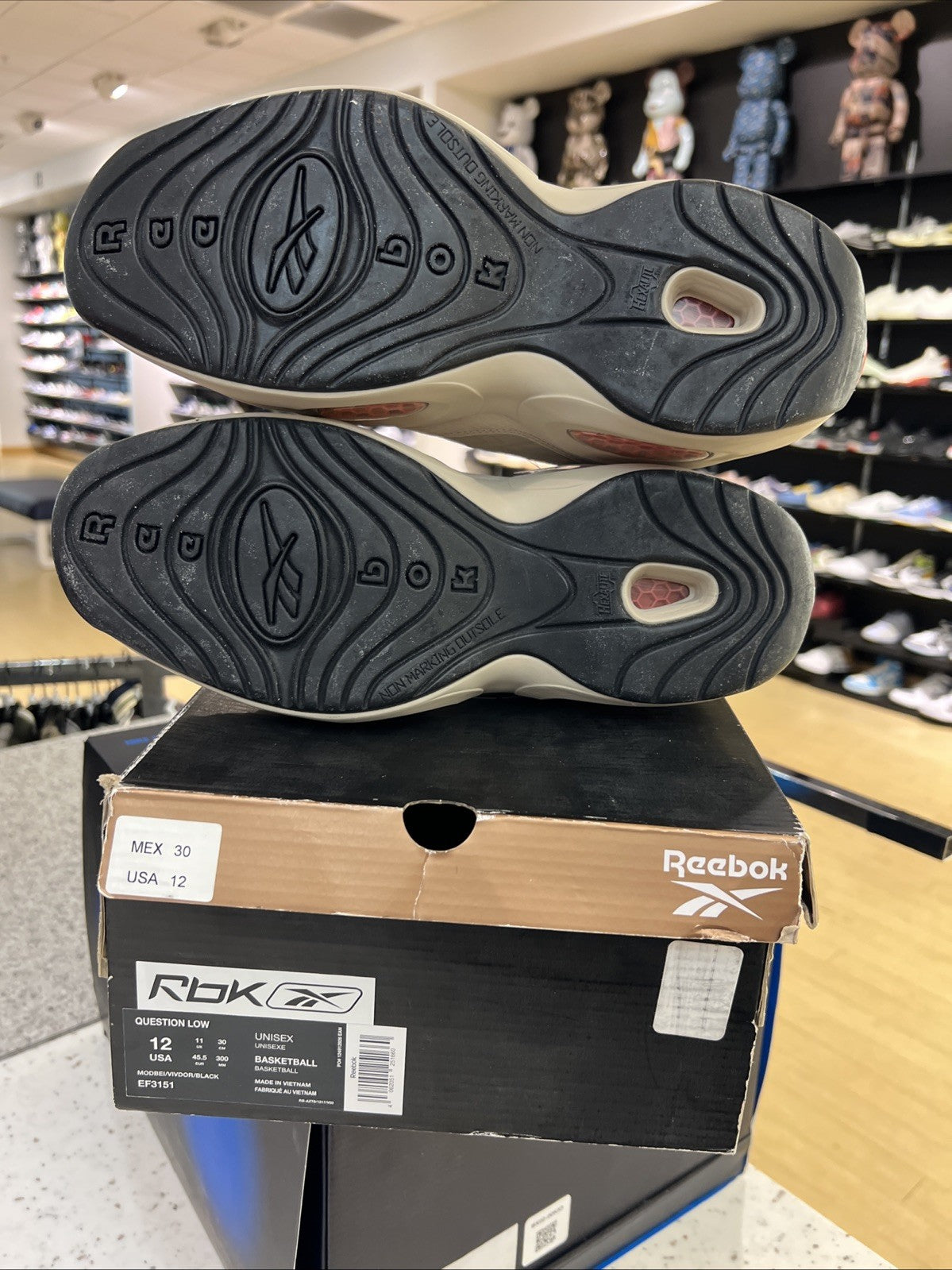 Reebok Question Low Modbei Sz 12 USED