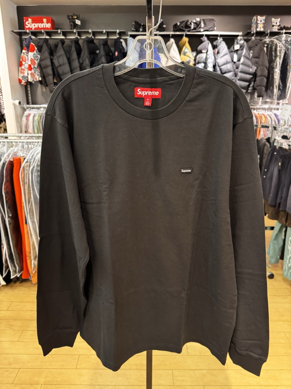 Supreme Small Box L/S Tee Black Size M