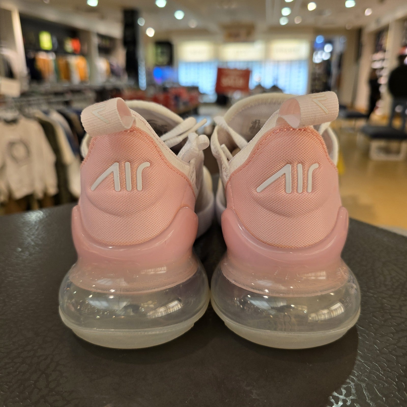Size 5.5 - Nike Air Max 270 White Soft Pink Women's