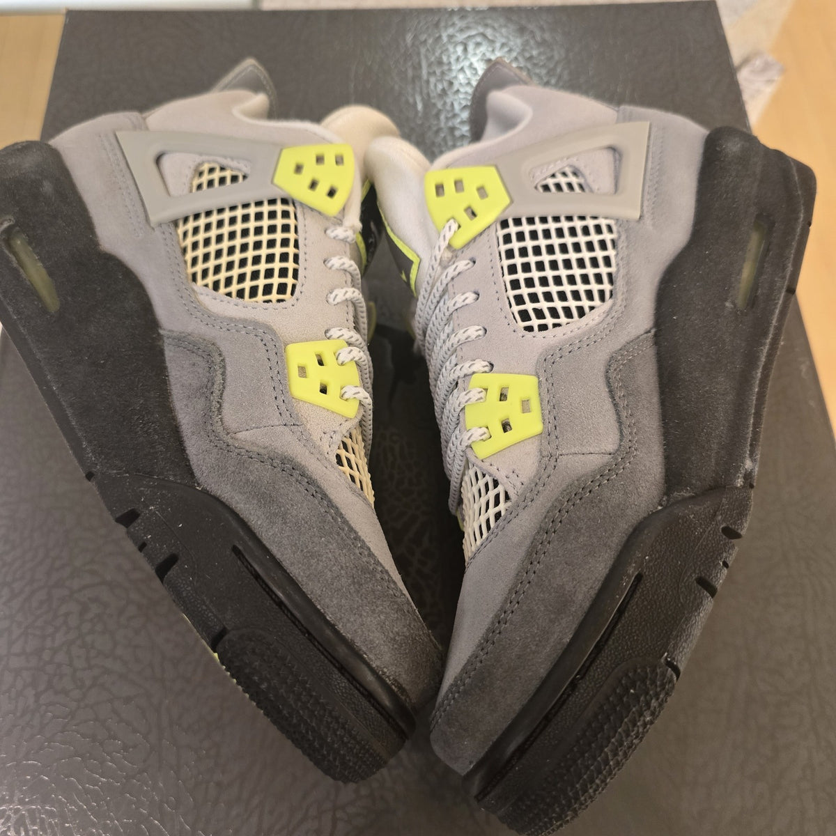 Size 4Y - Air Jordan 4 Retro Neon GS