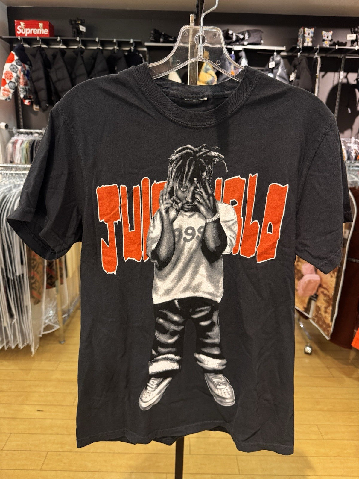 Juice Wrld X Vlone Man Of The World Tee Black Size Small