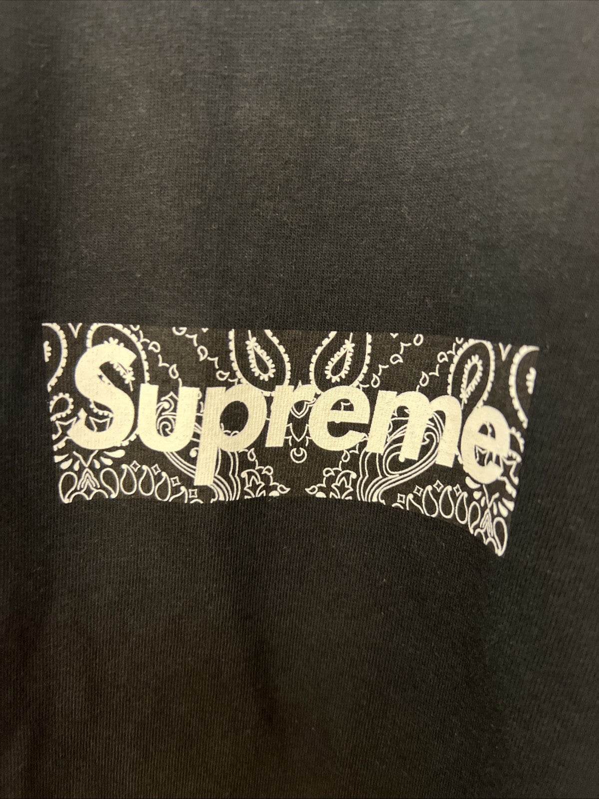 Supreme Bandana Box Logo T-Shirt Sz XL