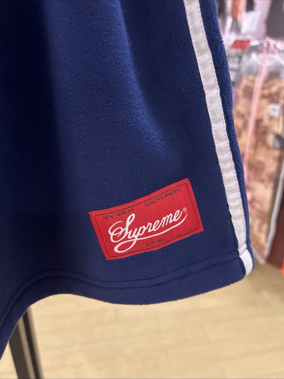 Supreme Polartec Shorts Navy Size Large