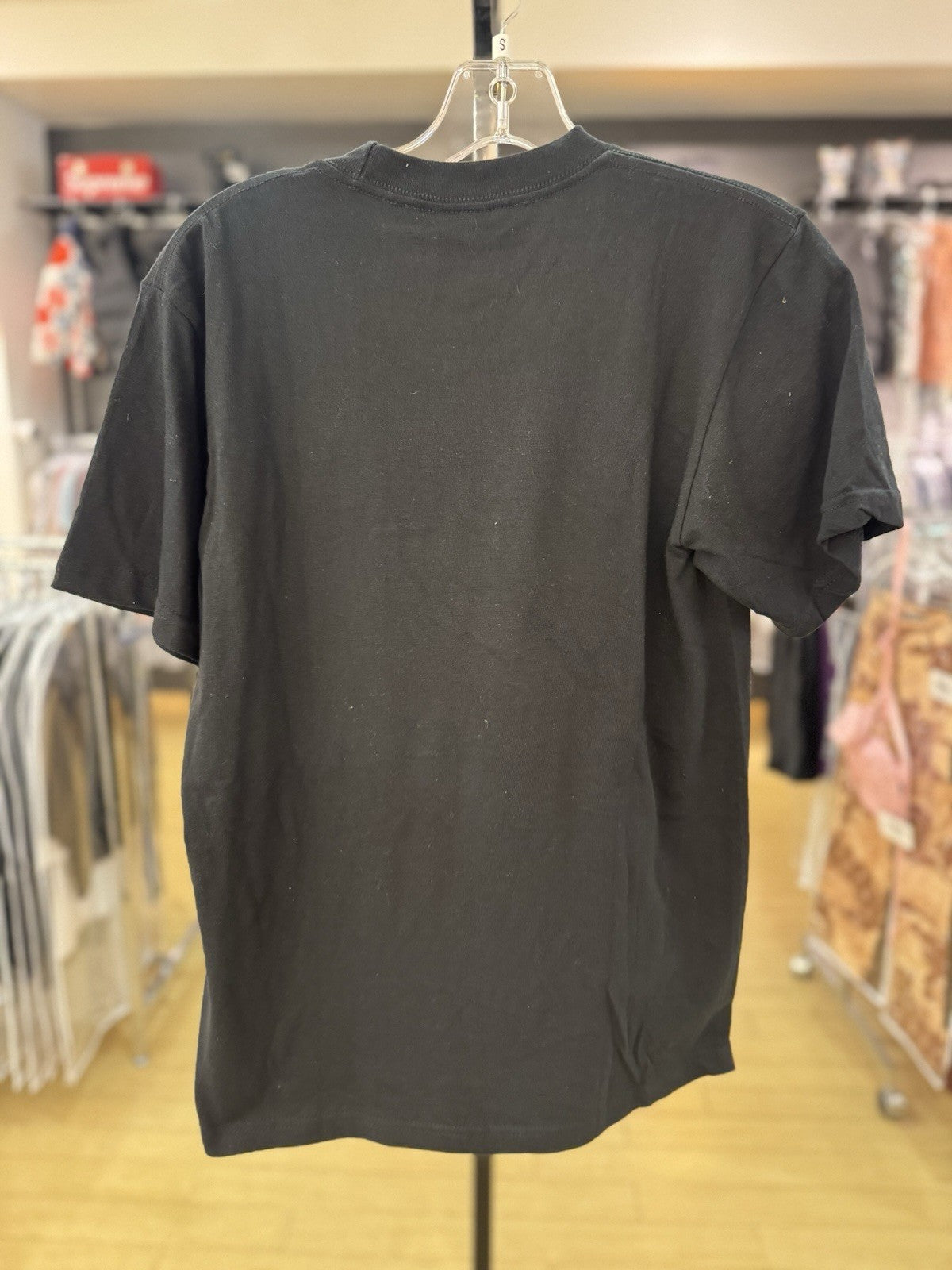 Supreme Burberry Box Logo Black T Shirt Tee size Small