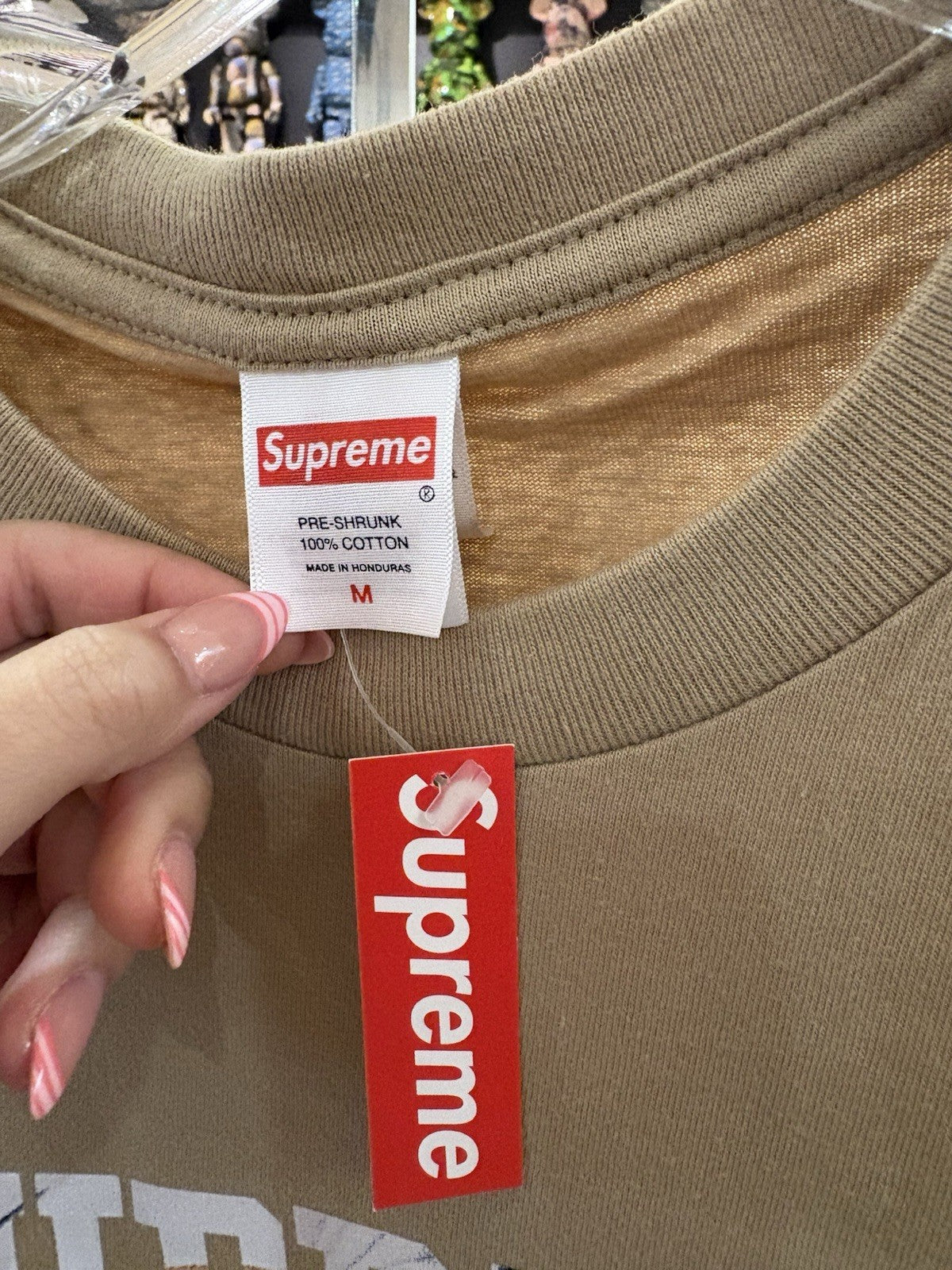 Supreme Tera Patrick Collegiate Tee Khaki Size Medium