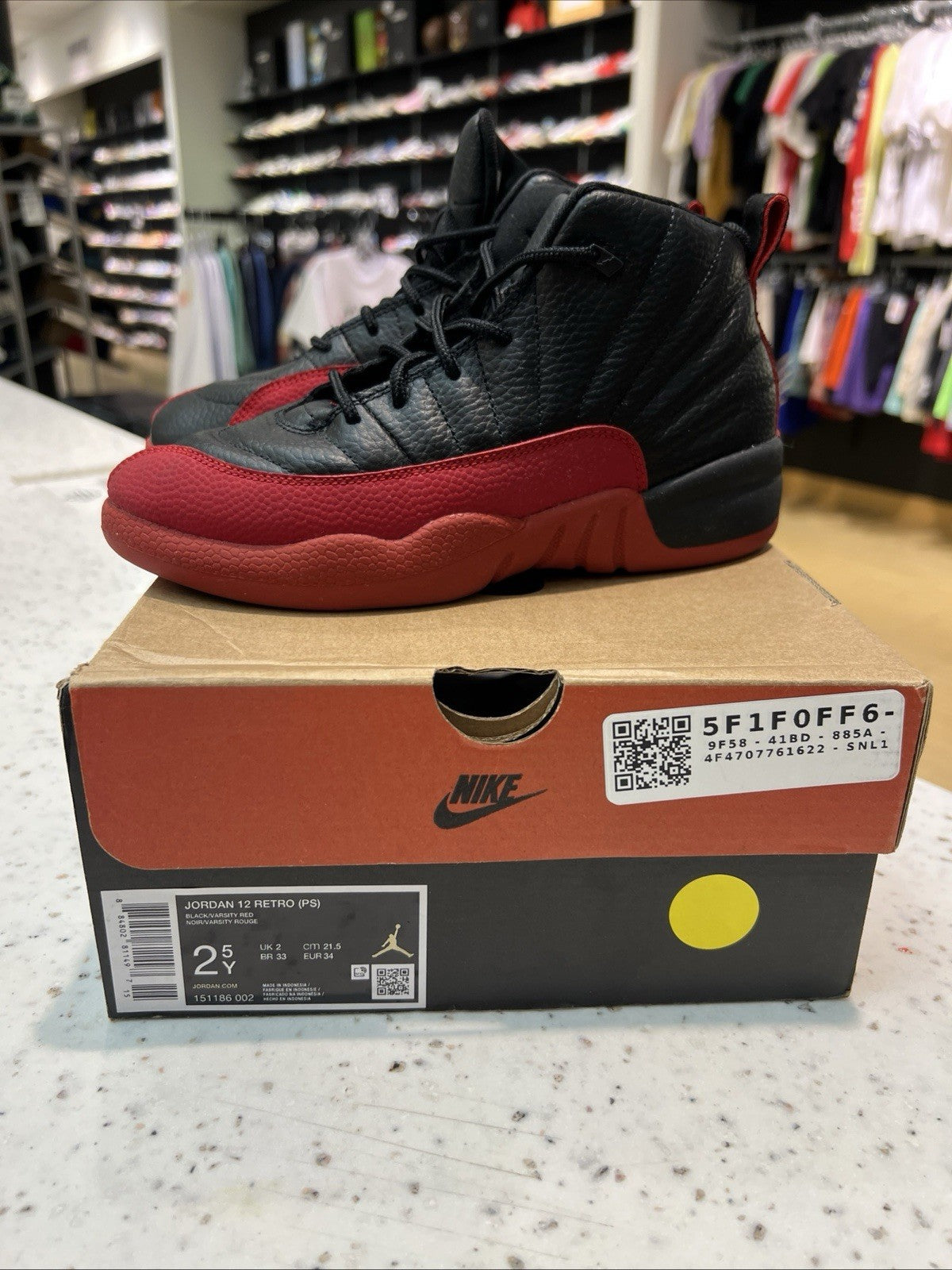 AIR JORDAN RETRO 12 'FLU GAME (2025) (PS) SZ 2.5Y