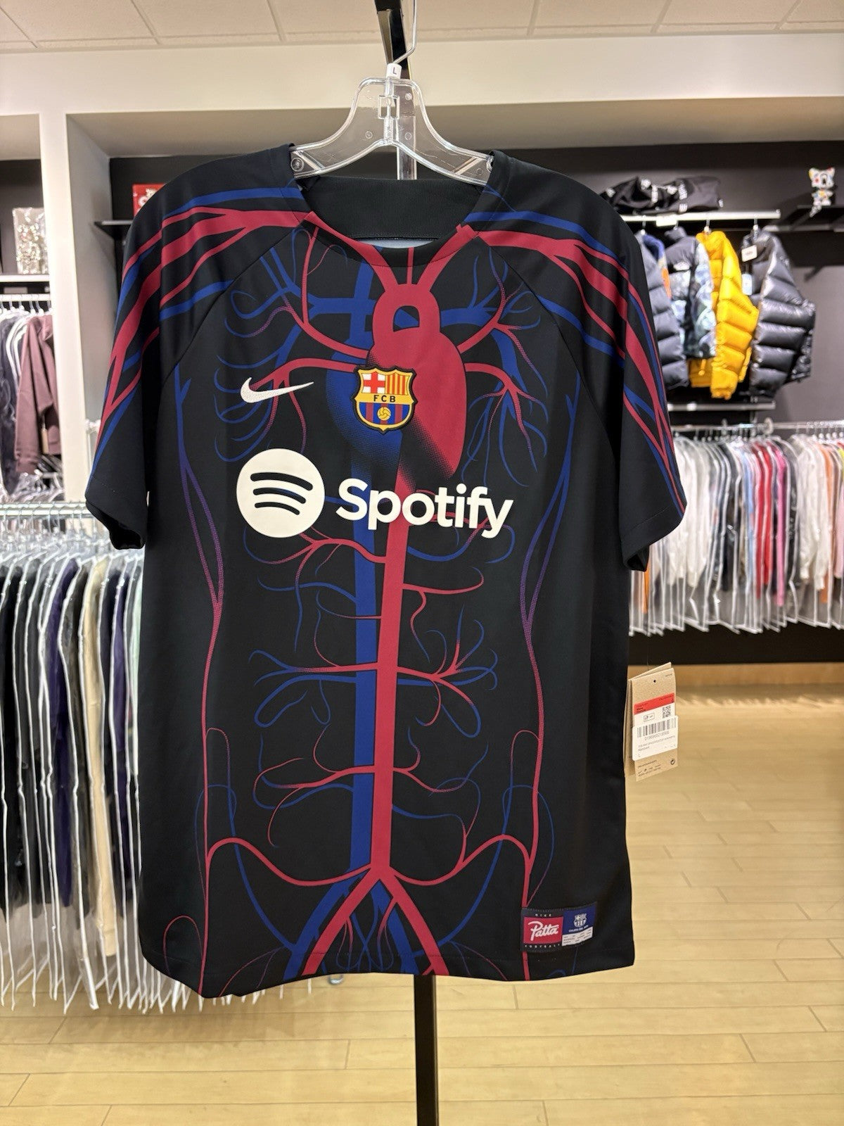 Patta x Barcelona FC Culers del Món Pre-Match Jersey Black/White Size Large