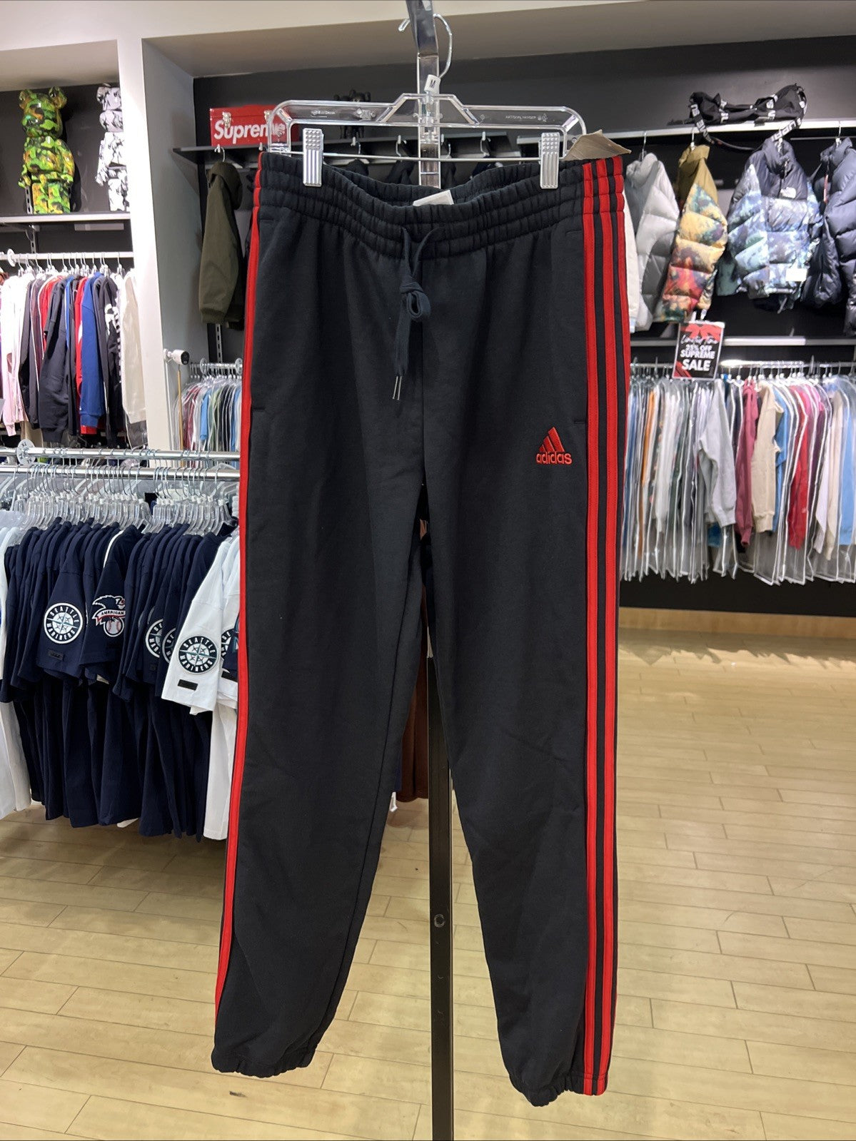 adidas Men's Essentials Fleece Tapared Pants H12254 Sz M