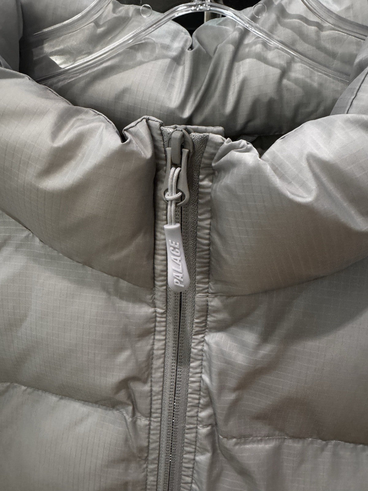 Palace Ripstop Arc Puffer Jacket Grey Size XL