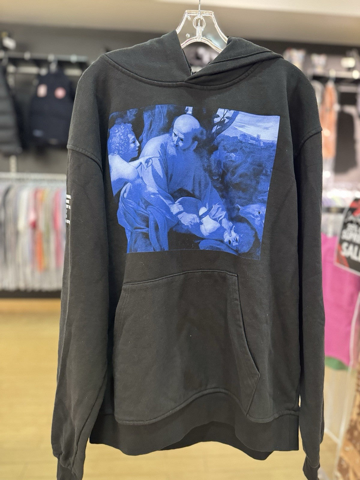 REVENGE KILL HOODIE BLACK BLUE SACRIFICE OF ISAAC XXXTENTACION SIZE LARGE 2024