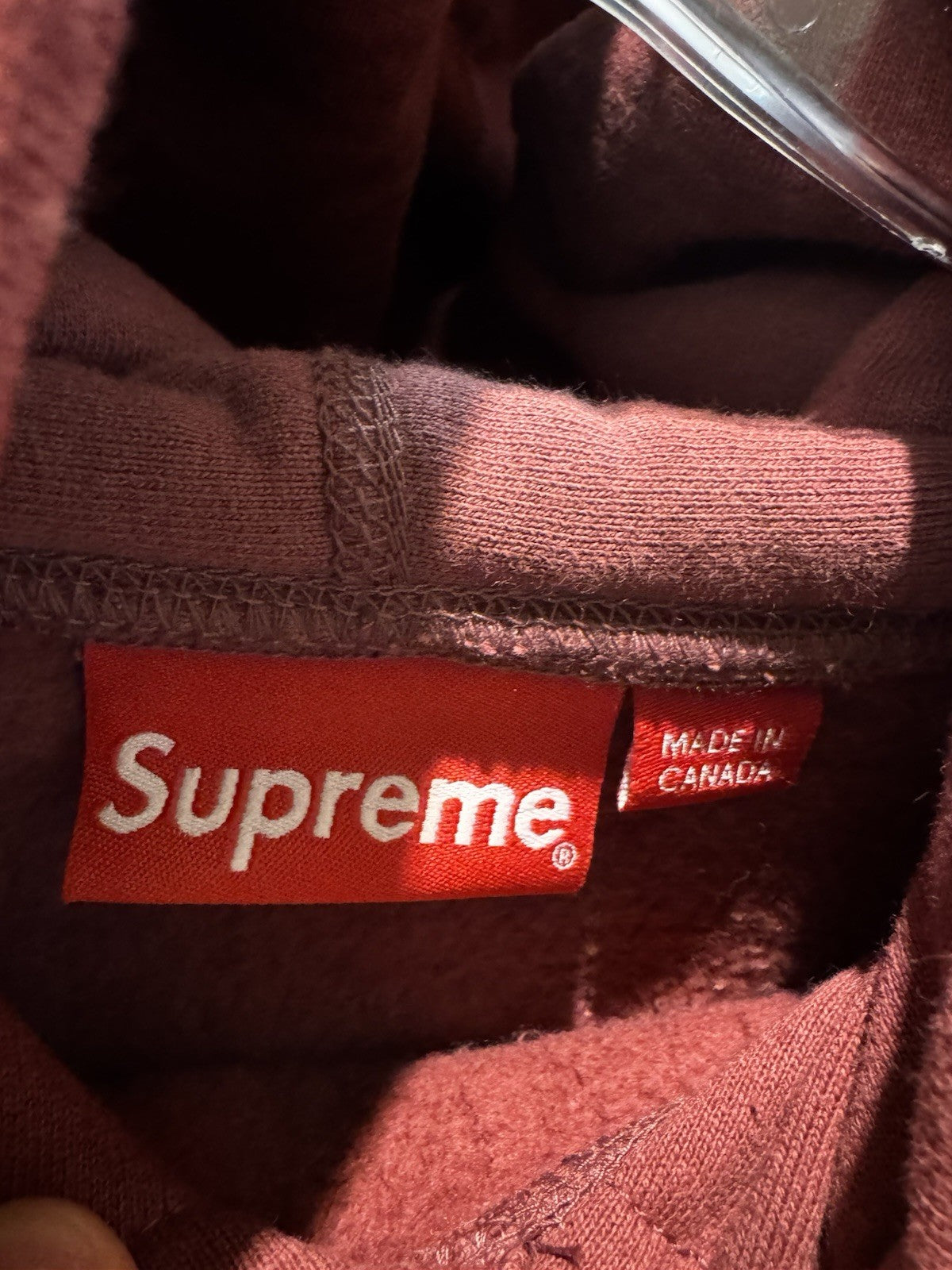 Supreme Box Logo Hooded Sweatshirt FW21 Plum Size M