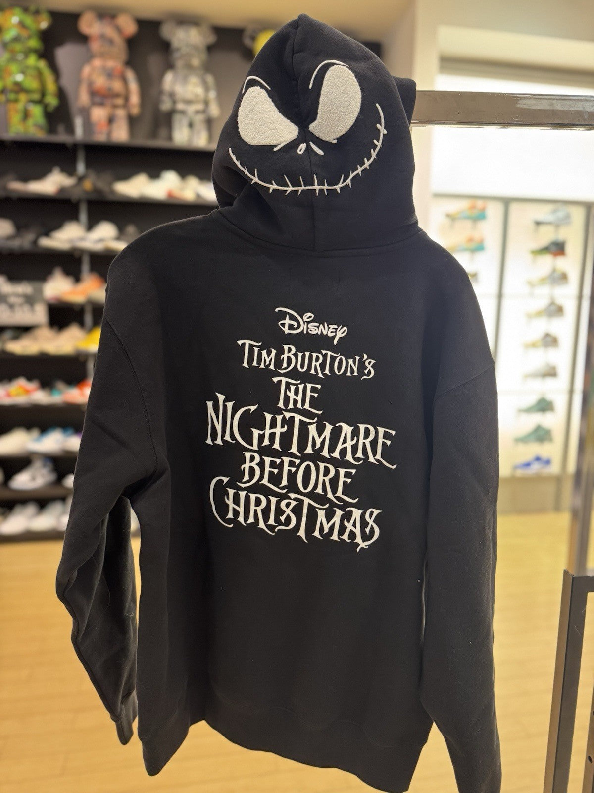 Ovo X Disney The Nightmare Before Christmas OG Owl Hoodie Black Size Large