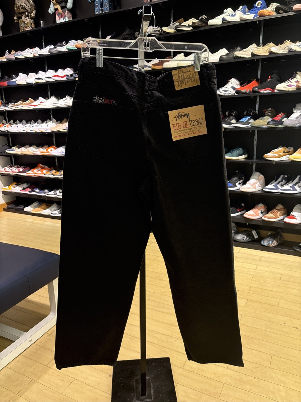Stussy Big Ol Jean Washed Canvas Black