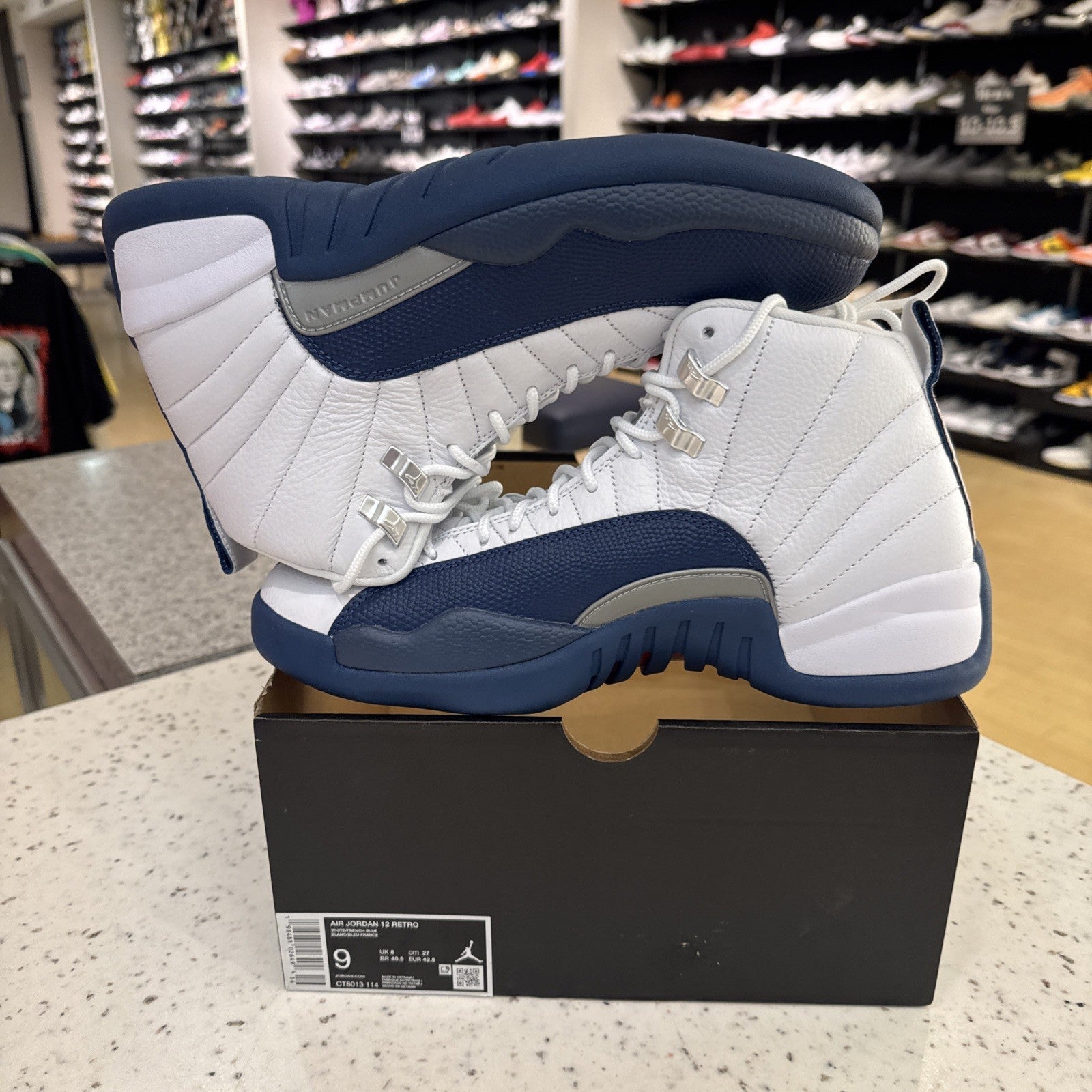 Size 9 - Air Jordan 12 Retro 2025 French Blue Missing Lid