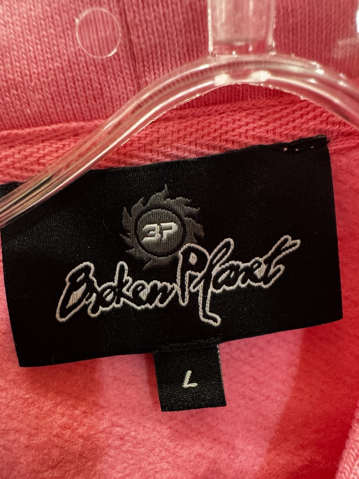 Broken Planet Zipup Hoodie Candy Pink Size L
