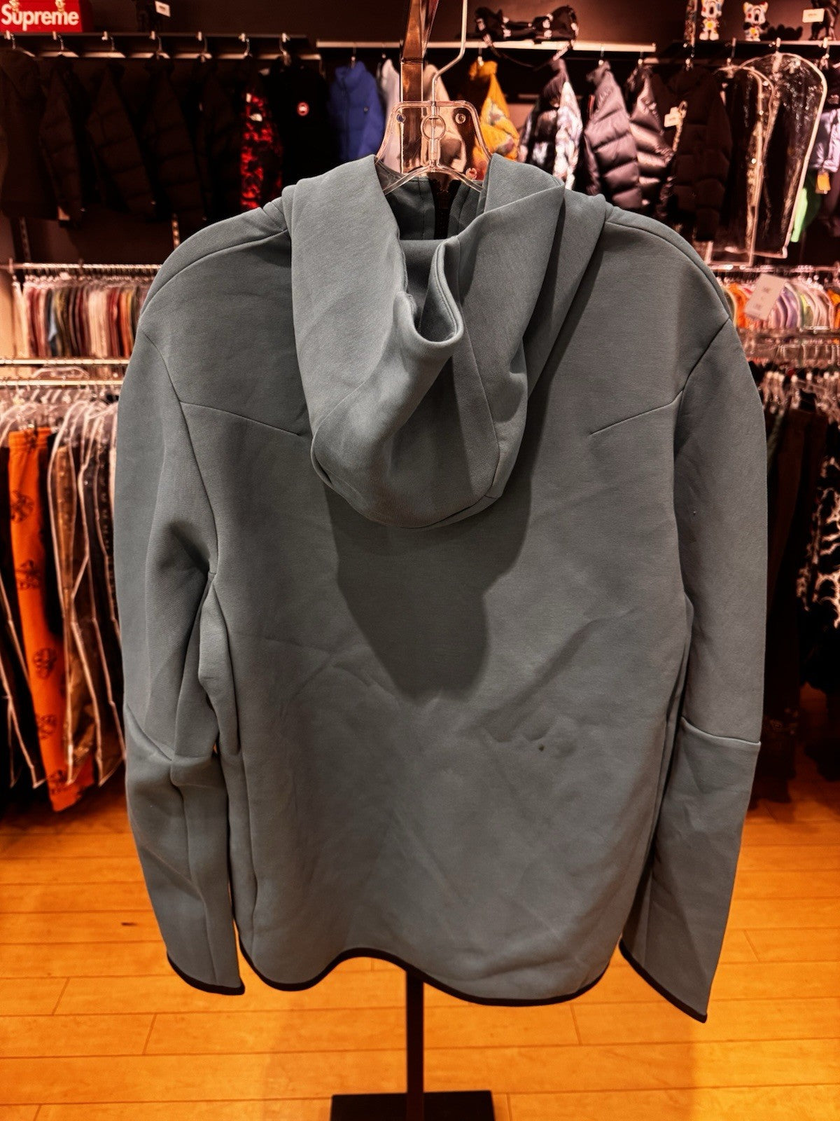 Nike Sportswear Tech Fleece Full-Zip Hoodie Mineral Teal Size M