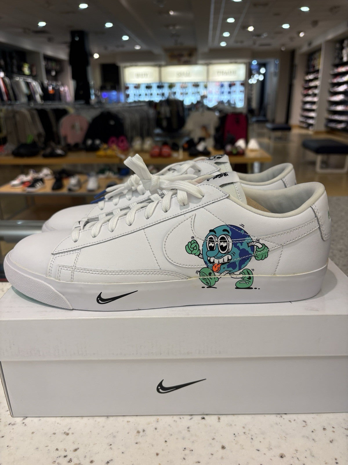 Steven Harrington x Nike Blazer Flyleather QS Low Earth Day Size 12 DEFECT
