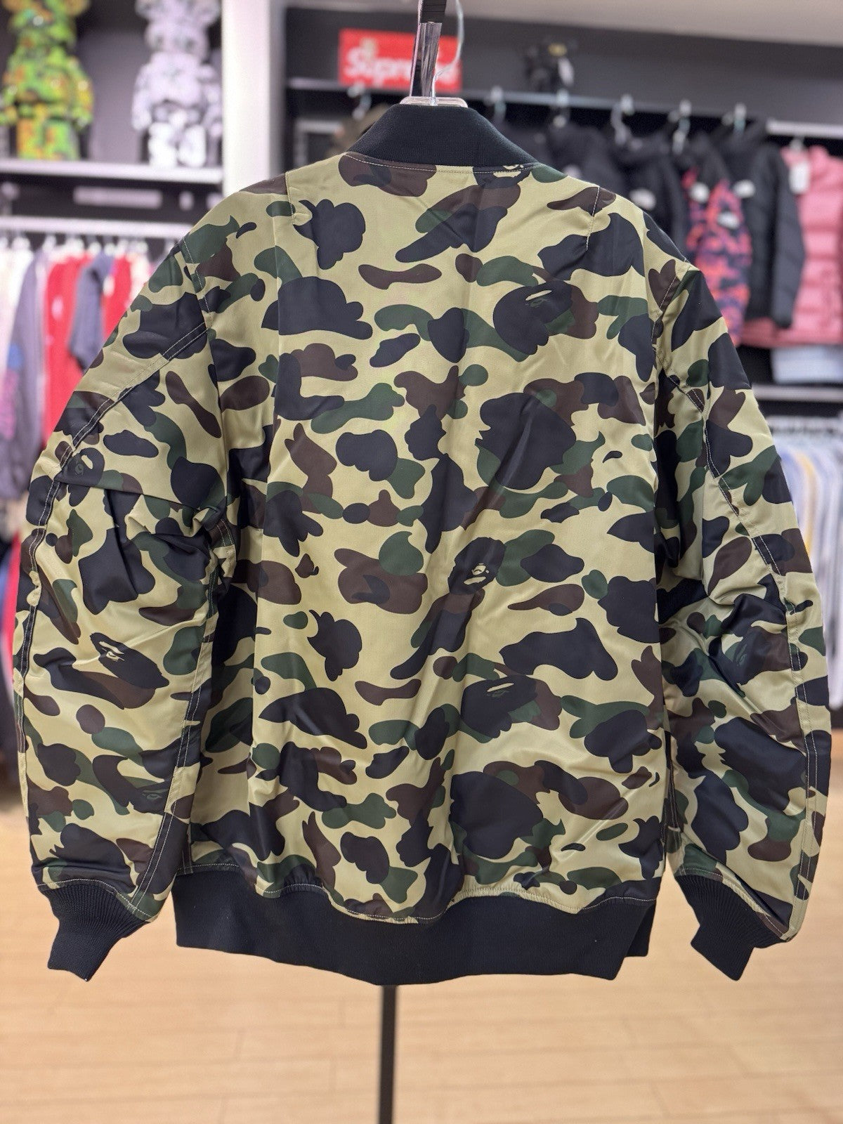 Bape 1st Camo Nylon Twill MA-1 Sz XL