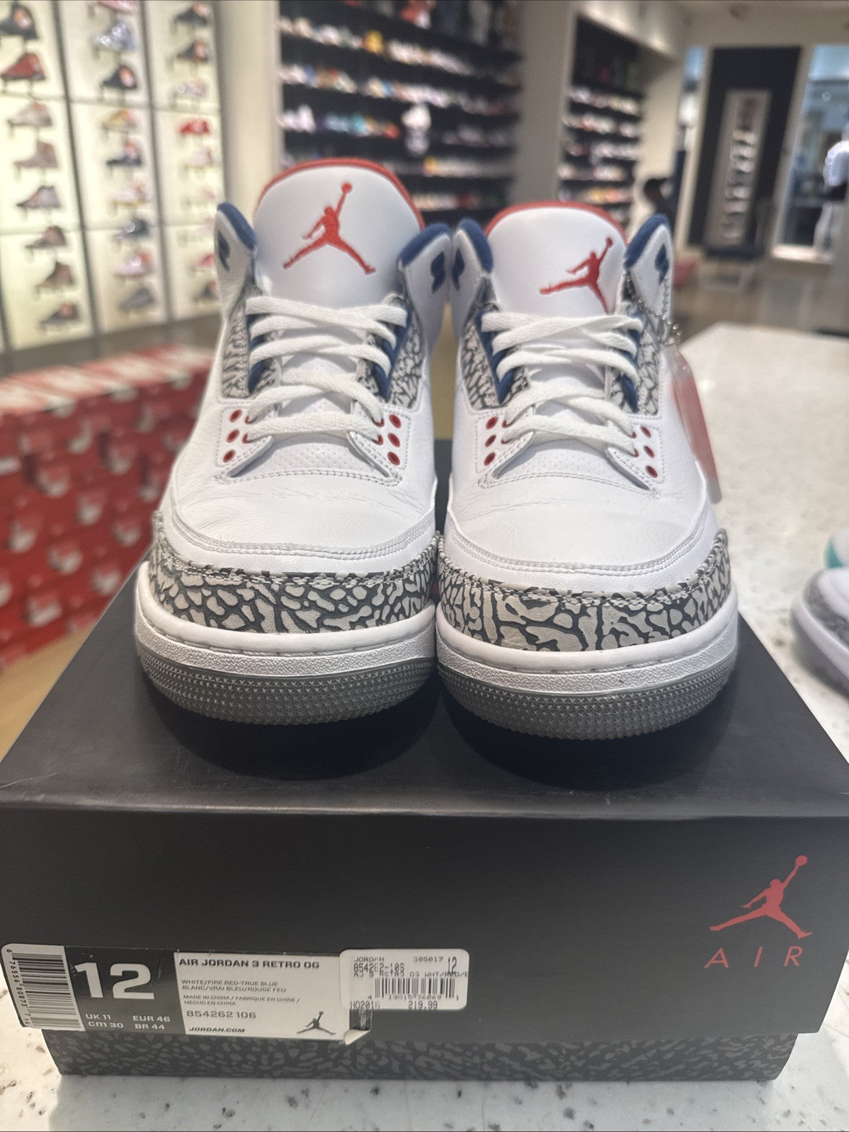 Size 12 - Jordan 3 Retro OG Mid True Blue