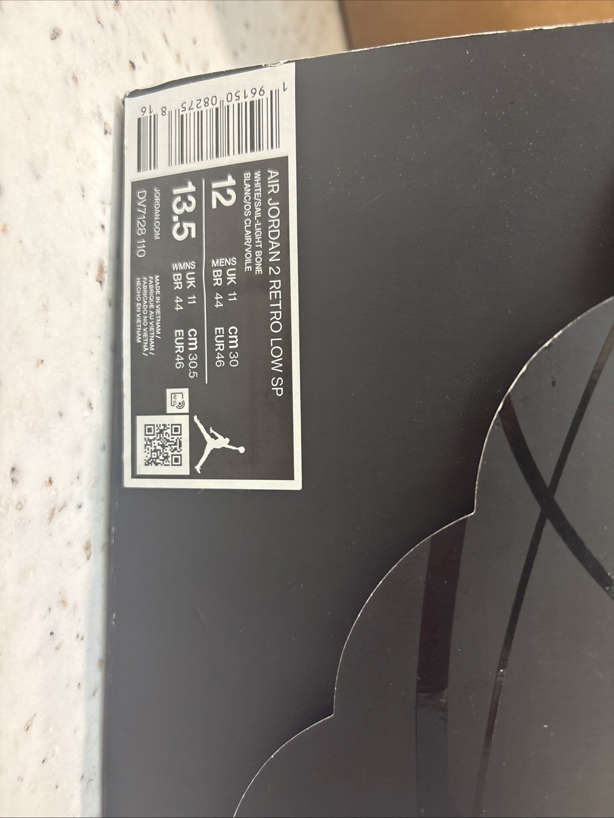 Size 12 - Shelflife x Air Jordan 2 Retro Low White