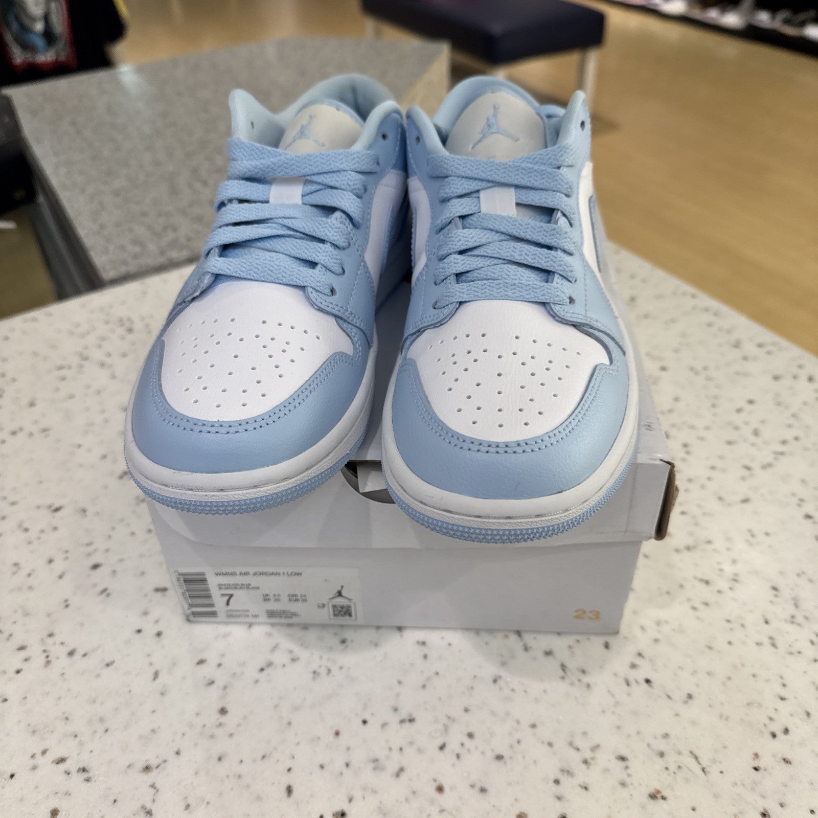 Size 7 - Jordan 1 Low Ice Blue W