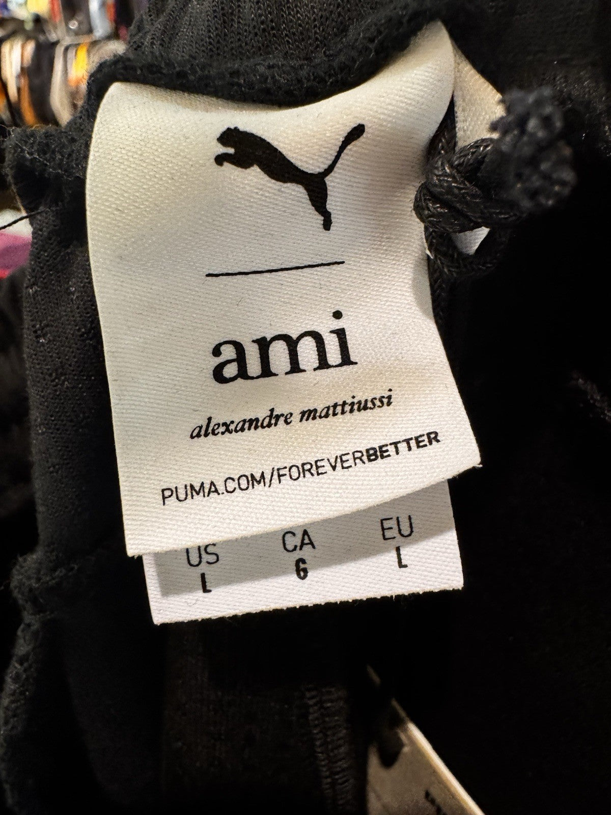 Puma X Ami Wide Pants Black Size L