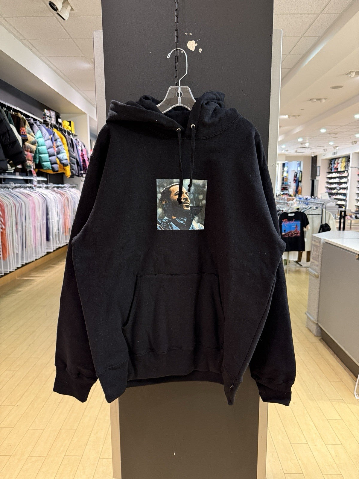 Supreme Marvin Gaye Hooded Sweatshirt Black (SS18) Sz XL