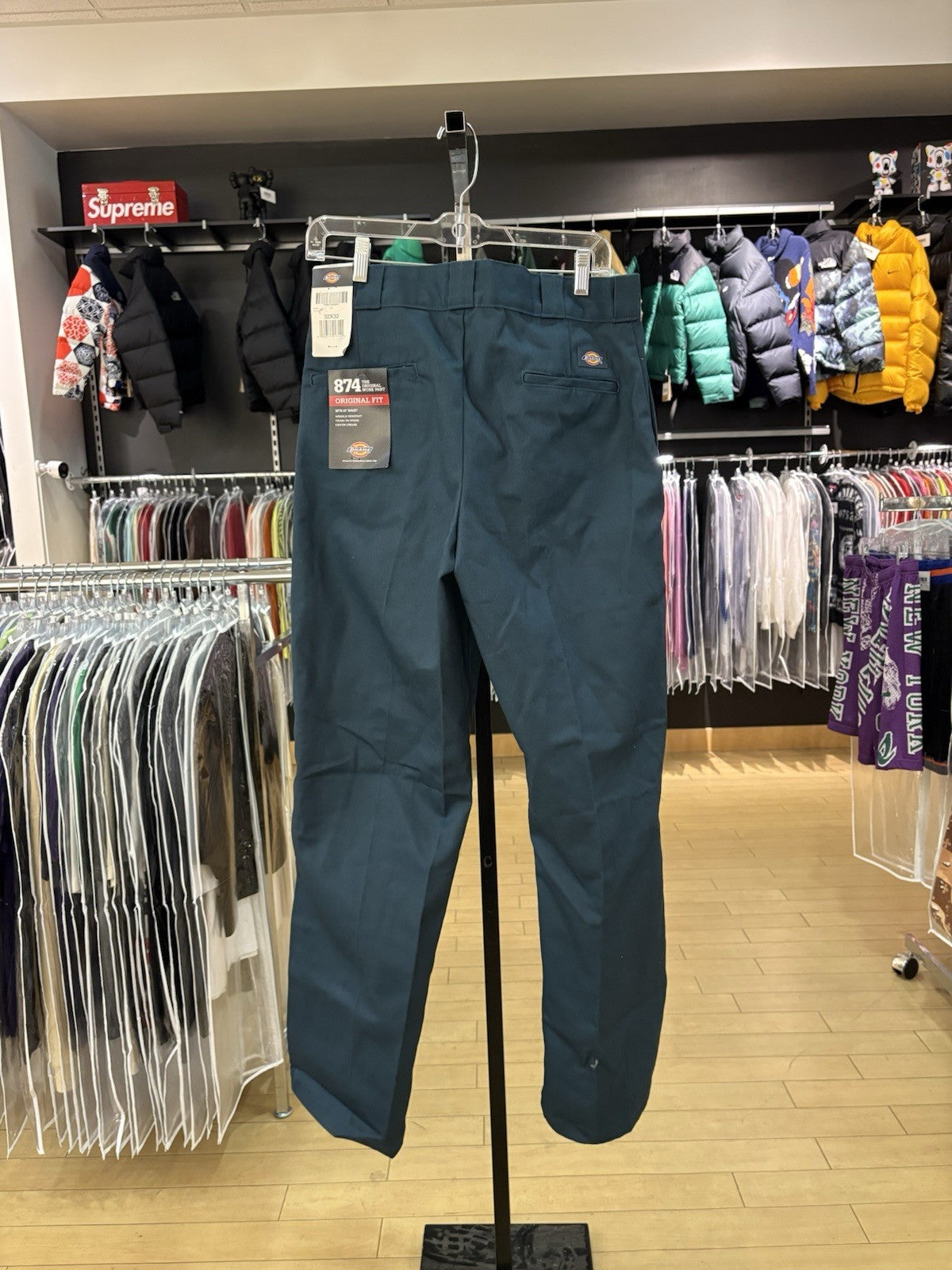 Dickies Original 874 Work Pants in dark green Sz 32 X 32