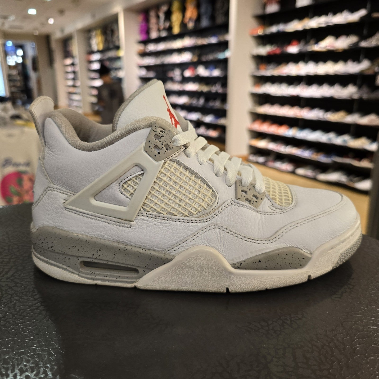 Size 7Y (GS) - Jordan 4 Retro Mid White Oreo