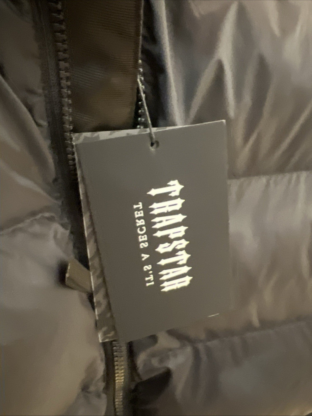 Trapstar It’s A Secret Puffer Jacket Black Sz S