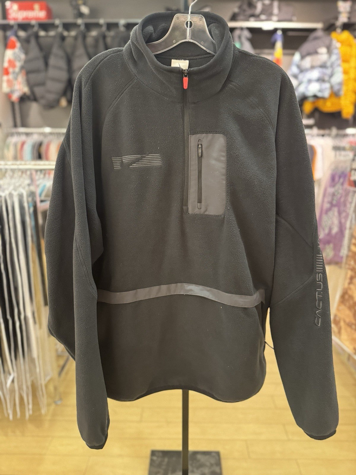 Travis Scott Cact.us Corp X Nike M Nrg Bh Quarter Zip Jacket Black Size XXL