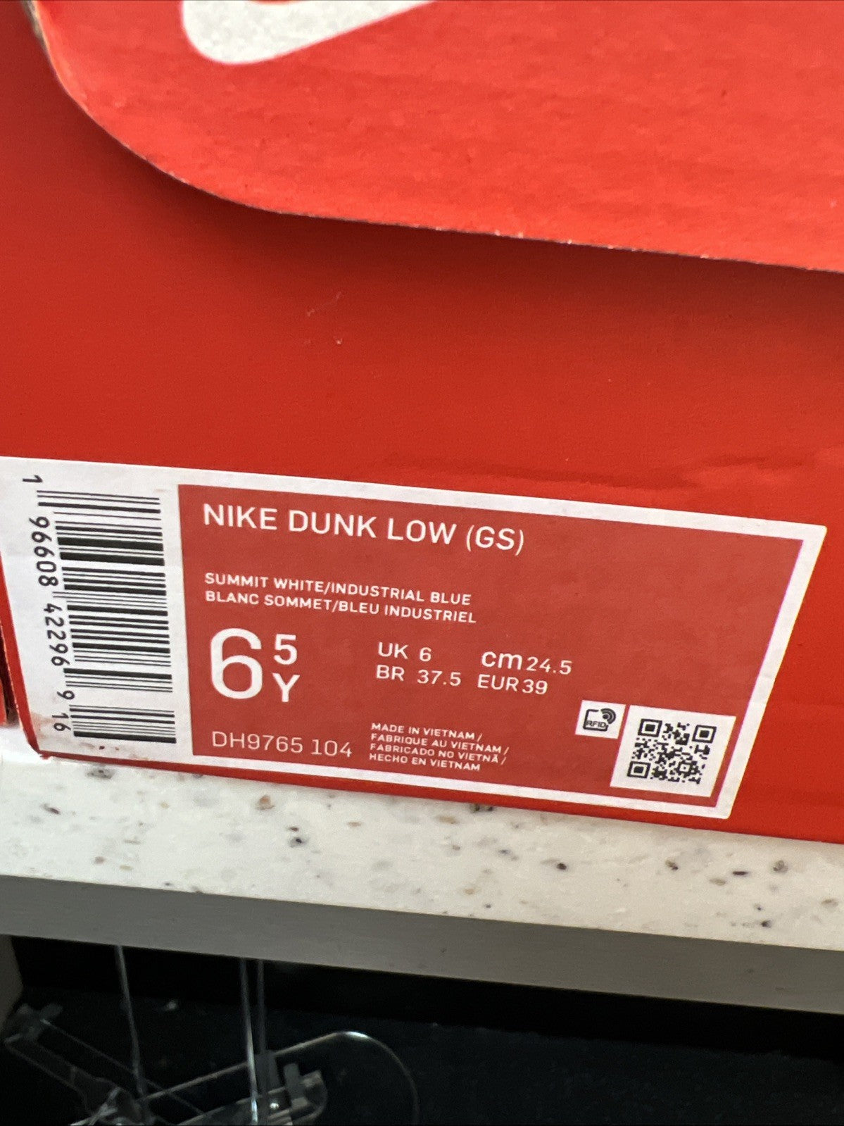 Nike Dunk Low Industrial Blue Sz 6.5Y