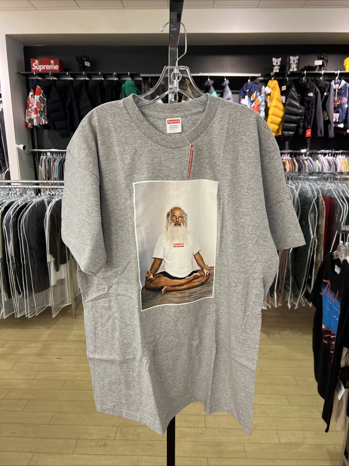 SUPREME x Rick Rubin T-Shirt Gray Sz L