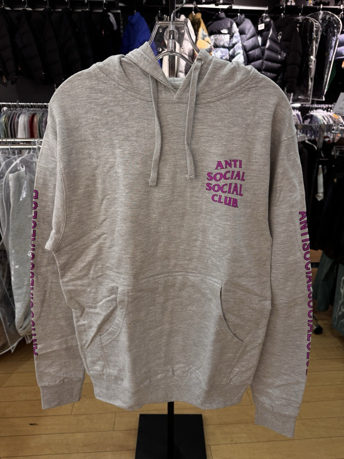 Anti Social Social Club Berlin Hoodie Grey Size M