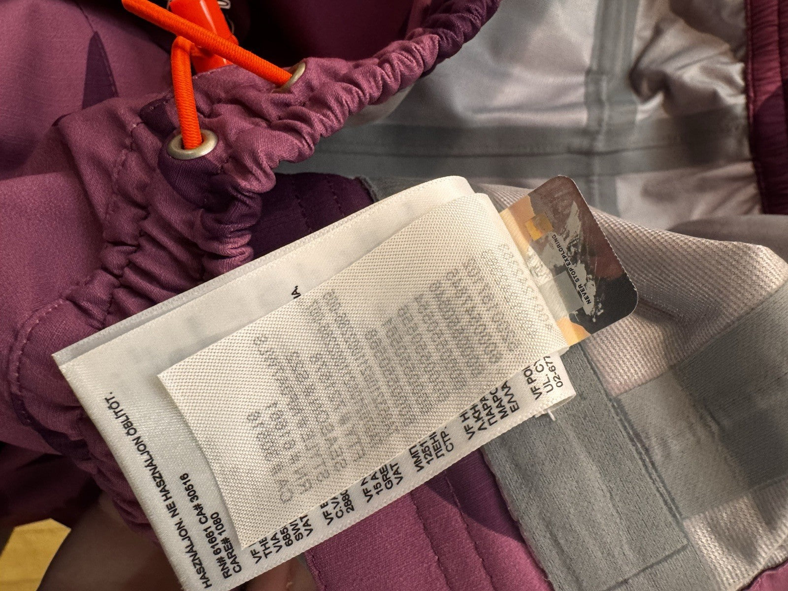 KAWS X The North Face Mountain Light Pants Pamplona Purple MTN Light Print Sz M