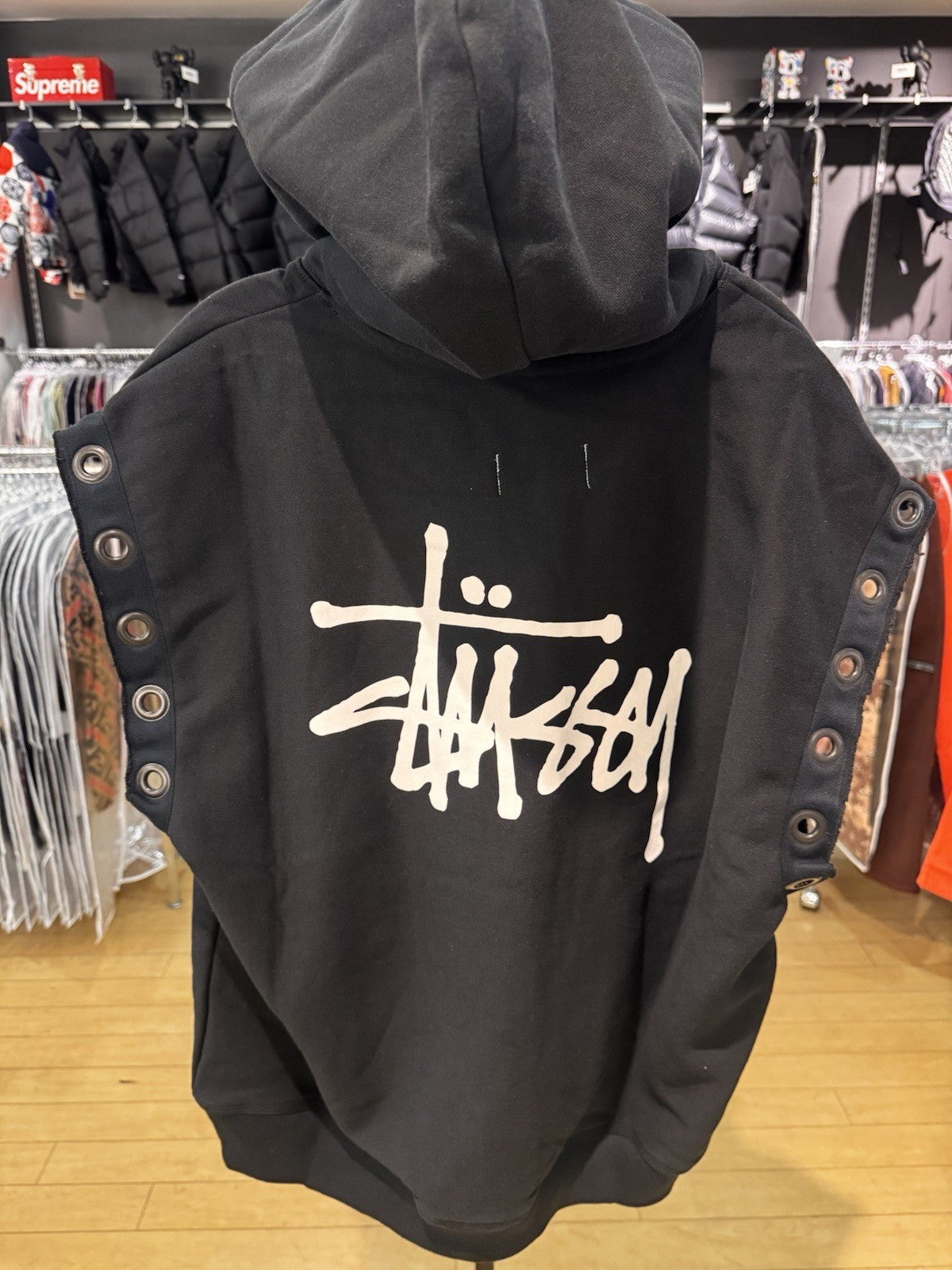 Stussy Junya Watanabe Hooded Vest Black Size M