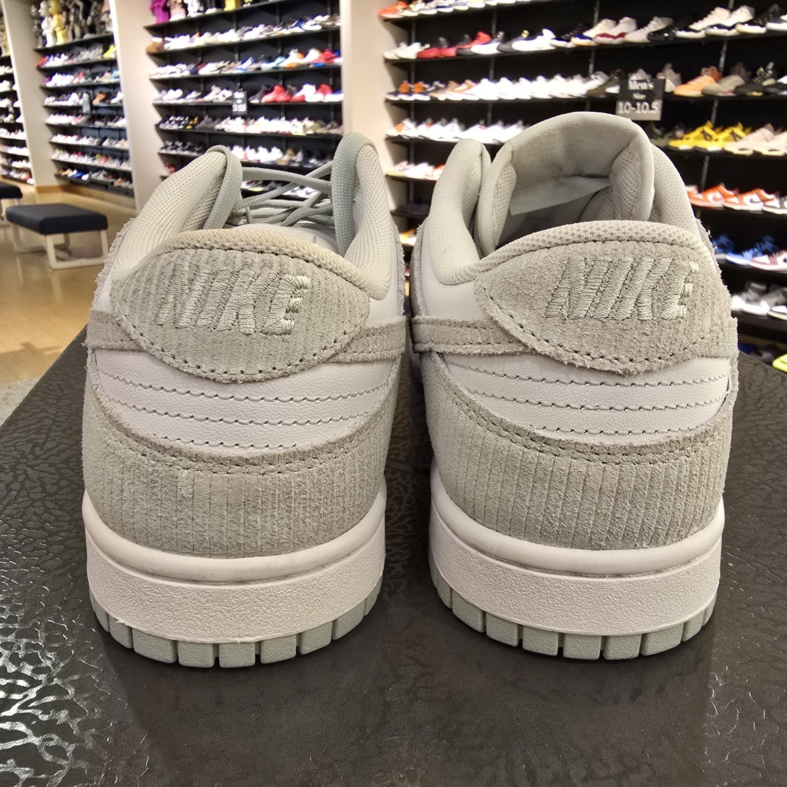 Size 9.5 - Nike Dunk Low Light Silver Corduroy Women's