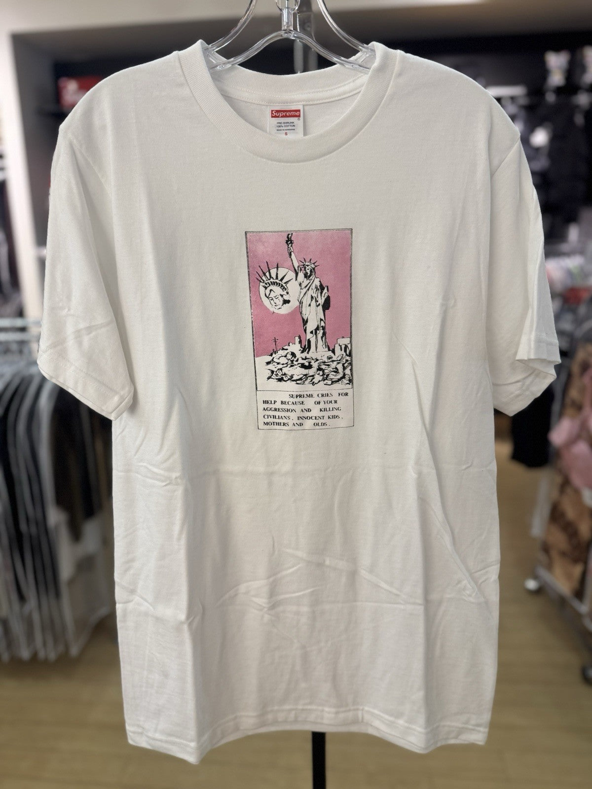 Supreme Liberty Tee White Size Small